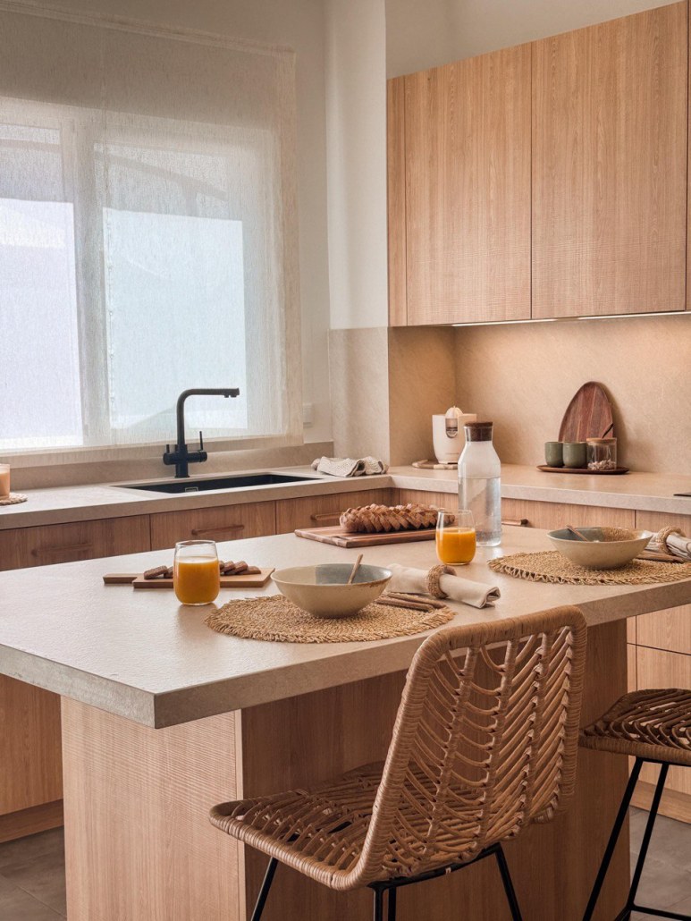 Cocina mediterránea decorada